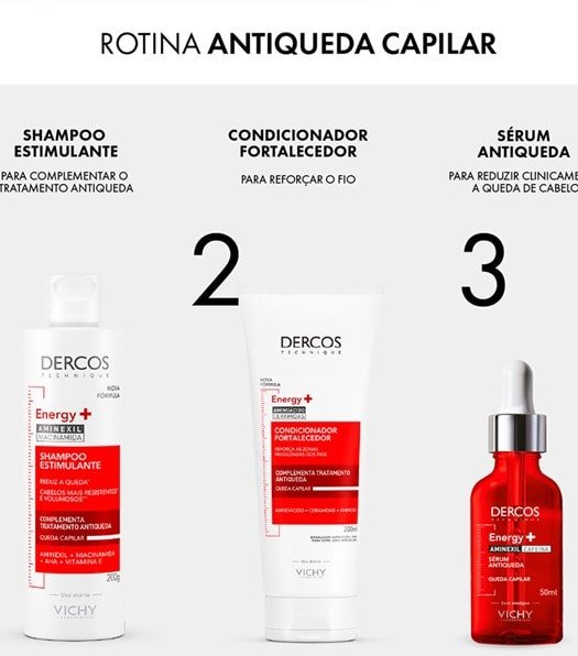 DERCOS Shampoo Estimulante Antiqueda Refil Energy+ 200g