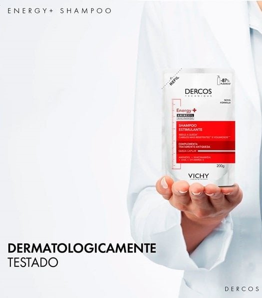 DERCOS Shampoo Estimulante Antiqueda Refil Energy+ 200g