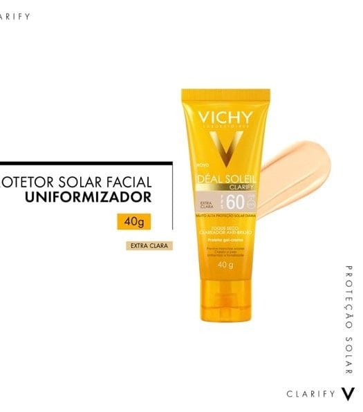 Protetor Solar Facial Clarify FPS60 40g